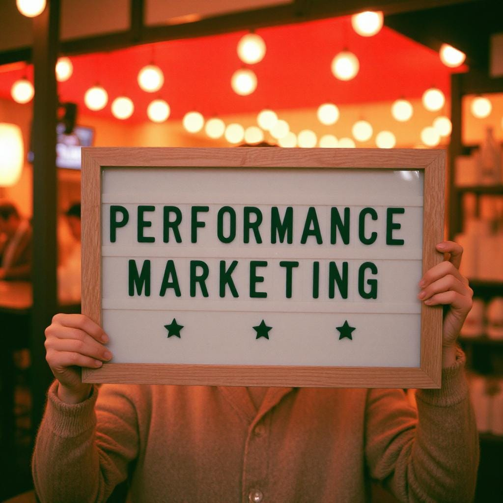 Performance Marketing Sign Board