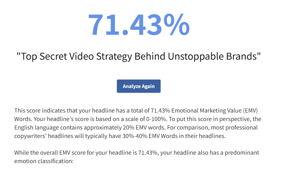 emotional marketing value emv